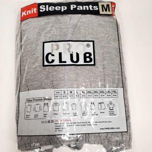 Pro Club Men's Knit Pajama Pants, Heather Gray, Size M